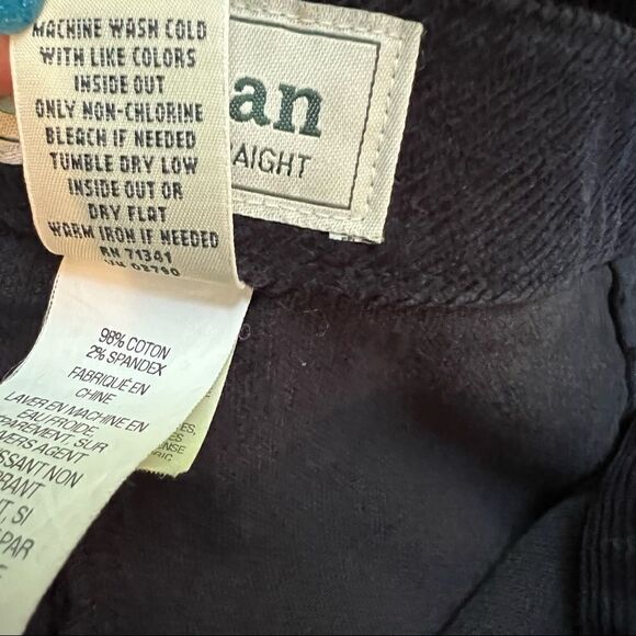 Vintage L.L. Bean Favorite Fit Straight Leg Black Corduroy Pants 12 Petite - Picture 6 of 6